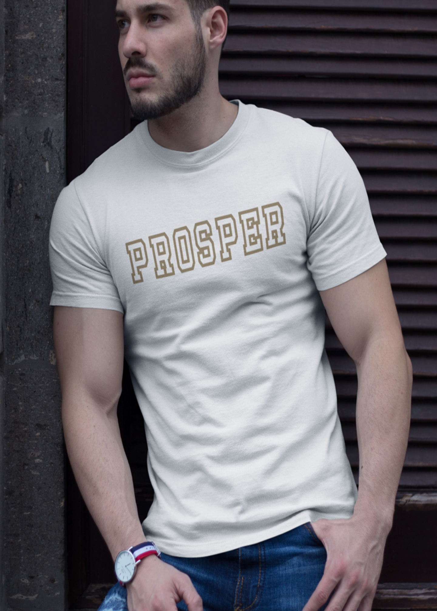 The PROSPER in all things cotton tee.